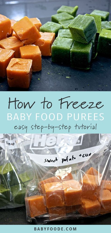 Baby Purees, Baby Food Schedule, Freezing Baby Food, Homemade Baby Food Recipes, Baby Food By Age, Diy Baby Food, Baby Food Chart, Easy Baby Food Recipes, Baby First Foods