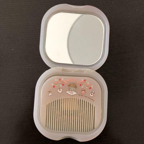 SANRIO MARRON Cream Compact Mirror Comb Cute rare - $38.15 | PicClick Aesthetic Pocket Mirror, Sanrio Compact Mirror, Cute Pocket Mirror, Compact Mirror Aesthetic, Sanrio Mirror, Cute Compact Mirror, Small Makeup Pouch, Mini Mirror, Folding Mirror