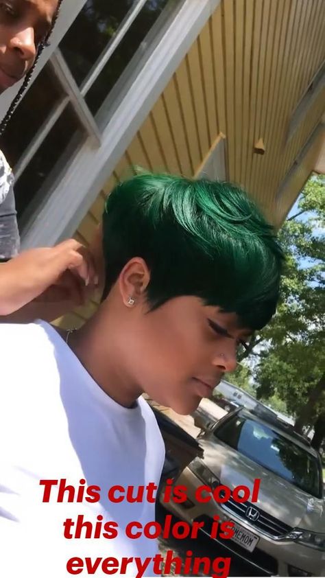 Pin on Hair videos Two Color Pixie Hair, Human Hair Pixie Cut Wigs, Black Women Bowl Haircut, Short Black Weave Hairstyles, Short Grey Wigs For Black Women, Short Bob Hairstyles For Black Women Layered, Green Hair Styles For Black Women, Women Short Hairstyles 2022, Pixie Mushroom Haircut