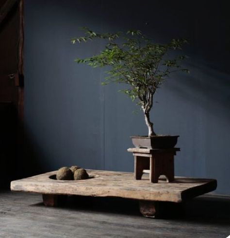 Low Wood Table, Low Table Living Room, Japanese Low Table, Japan Decoration, Wabi Sabi Table, Zen Table, Zen Interiors, Japanese Style House, Wabi Sabi Style