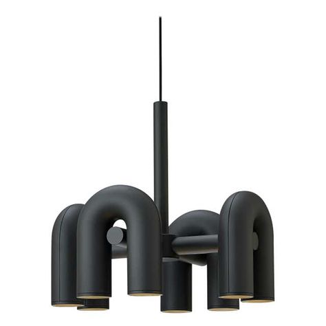 Contemporary Chandelier 'Cirkus' by AGO 'Large - Charcoal' For Sale at 1stDibs | canada, ago cirkus chandelier, modern chandeliers canada Contemporary Track Lighting, Minimal Lamp, Minimal Contemporary, Black Minimal, Boys Nursery, Modern Chandeliers, Lighting Chandeliers, Korean Design, Contemporary Chandelier