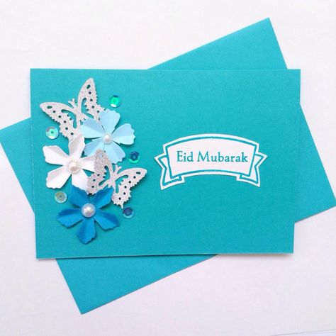 Aid Mubarak, Diy Eid Cards, Eid Mubarik, Eid Envelopes, Muslim Greeting, Eid Greeting Cards, Ramadan Cards, Eid Mubarak Gift, Eid Card