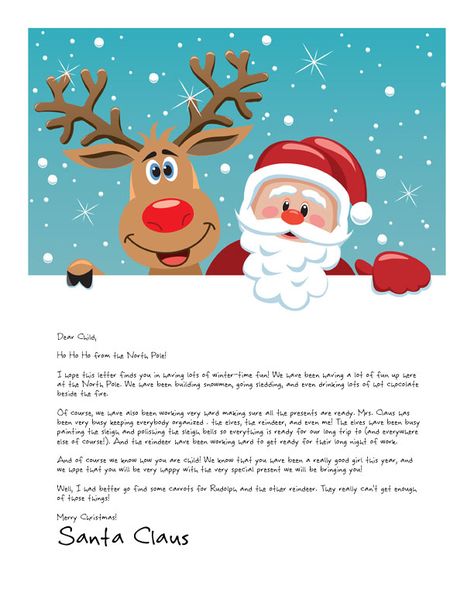 Diy Christmas Envelope, Printable Letters From Santa, Printable Letter From Santa, Free Letters From Santa, Letters From Santa, Santa Claus Letter, Christmas Envelope, Coloring Letters, Santa Letters