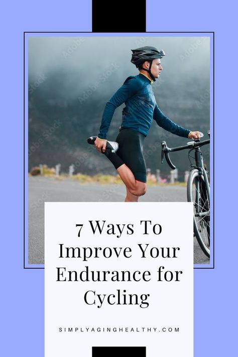 Do you want to improve your cycling endurance but don’t know where to start? Whether you’re a new cyclist, or a senior looking for an introduction into cycling, these 7 expert tips show you how to increase your stamina on the bike. Click through to see how you can become a better cyclist today! #cycling #seniors #bicycling Cycling Tips, High Intensity Workout, Don T Know, Over 60, Triathlon, Improve Yourself, To Start, Cycling, How To Become