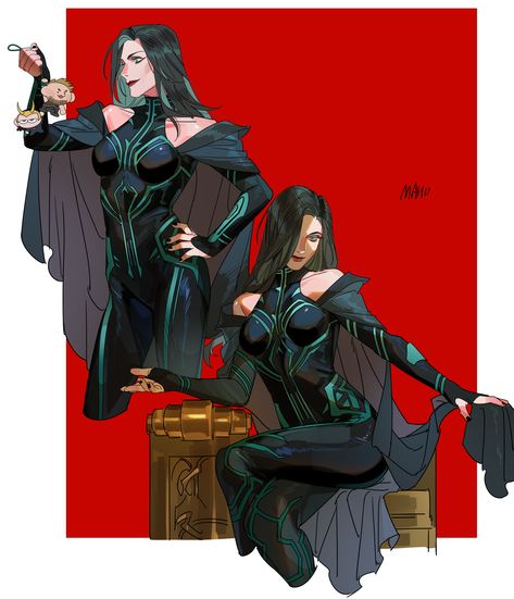 Marvel Hela, Marvel Nova, Arte Punk, Marvel Villains, Loki Thor, Marvel Comics Art, Marvel Women, Marvel Fan, Superhero Art