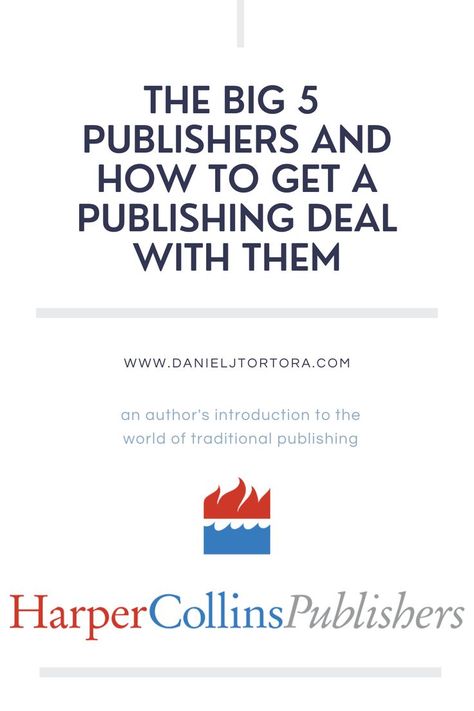 Logo for HarperCollins Publishers, one of the Big 5 Traditional Publishing Trade Publishing Companies. The pin image leads to an author resource on the Big 5 and how to get your book published with the Big 5 Publishing Contract, Writing A Biography, Book Proposal, Writing Introductions, Copy Editing, Promote Book, Book Marketing, Self Help Books, Book Writing Tips