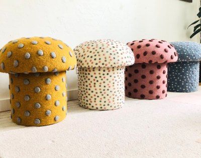 Mushroom Ottoman, Mushroom Stool, Ottoman Upholstered, Tiki Lounge, Couch Covers, Earth Friendly, Decor Accessories, Moving Forward, Large Furniture