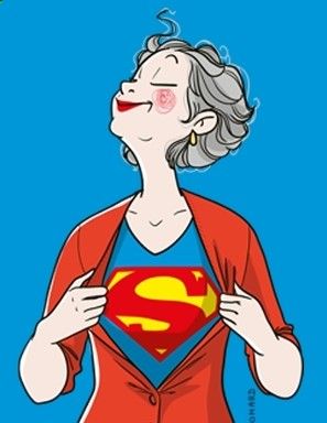 Cadeau Super Mamie | Rigolobo - Rigolobo ➬ http://www.diverint.com/imagenes-divertidas-cretikan Cute Images With Quotes, Pop Art Wallpaper, Mothers Day Crafts, Super Mom, Cute Images, Line Art Drawings, Cute Illustration, Painted Rocks, Superman