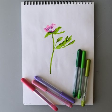 Made with Ikea felt tip pens. Felt Pen Art, Felt Tip Pen Art, Felt Tip Pens, Flower Sketch, Pen Drawings, Pen Art Drawings, Flower Sketches, Felt Tip, Spring Flower