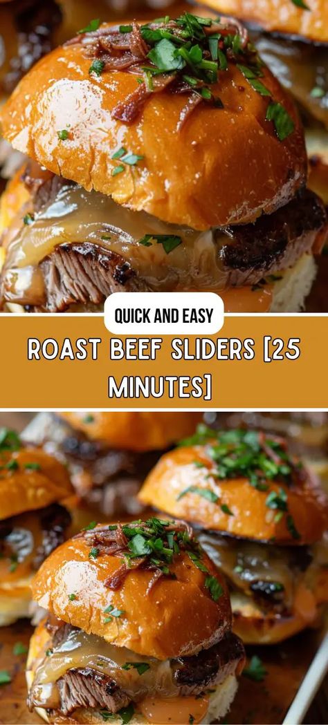 Roast Beef Sliders Roast Beef Deli Meat, Roast Beef Sliders Recipes, Tender Roast Beef, Roast Beef Sliders, Beef Roll, Beef Sliders, Roast Beef Sandwiches, Lunch Appetizers, Slider Buns