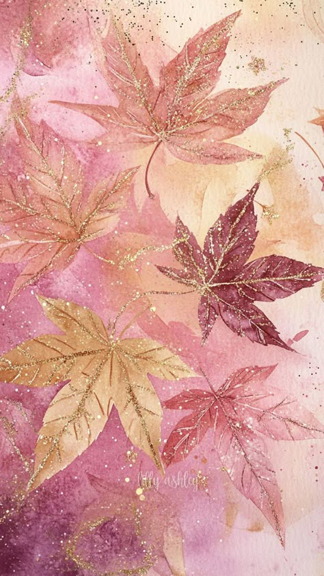 Fall is here, and so is our latest collection—Autumn Glimmer! This dreamy set of free phone wallpapers features subtle, cozy fall vibes with soft gold hues, blush pinks, and delicate autumn leaves sprinkled with a touch of glitter sparkle. It's the perfect fall inspiration to carry with you everywhere, adding a bit of seasonal shimmer to your screen. Download FREE at lillyashleydesign.com. Follow for exclusive access to upcoming collections + free downloads. Pink Sparkle Aesthetic, Pink Autumn Aesthetic, Aesthetic Phones, Sparkle Aesthetic, Background Fall, Pink Autumn, Blush Collection, Cozy Fall Vibes, Iphone Wallpaper Stills