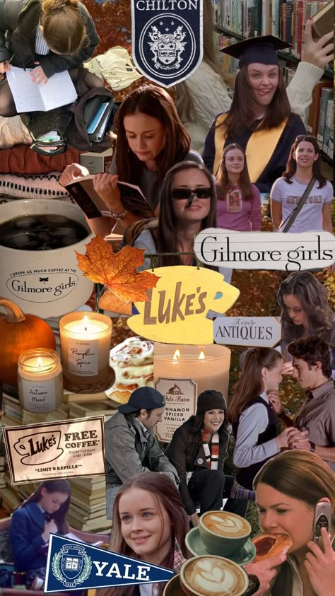 Gilmore girls autumn aesthetic Gilmore Girls Astethic, Gilmore Girls Thanksgiving, Autumn Gilmore Girls Aesthetic, Gilmore Girls Autumn Aesthetic, Lorelei Gilmore Quotes, Gilmore Girl Aesthetic, Chilton Gilmore Girls, Summer Vs Winter, Gilmore Girls Wallpaper