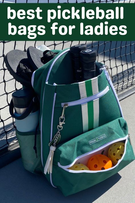 Tired of searching for the right pickleball bag? I've got you covered. Check out my top recommendations for stylish, functional, and durable bags made just for women. #pickleball #gearguide #womensfashion Pickleball Backpack, Women Pickleball, Pickleball Bag, Sport Bags Women, Bags For Ladies, Paddle Sports, Logo Line, Tough Day, Perfect Bag