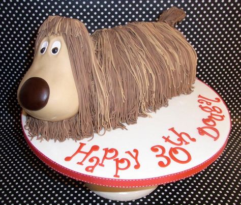 It's Dougal from The Magic Roundabout cake! Puppy Dog Cakes, Magic Roundabout, Dog Cake Topper, Edible Creations, Sculpted Cakes, Animal Cakes, Dog Cakes, Character Cakes, Dog Cake