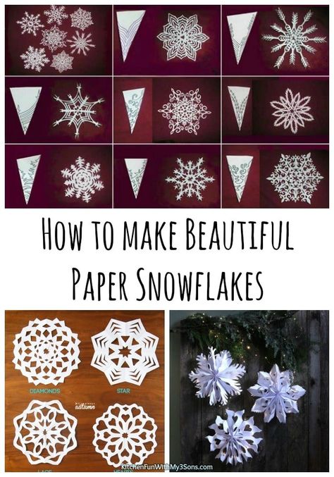 Diy Paper Snowflakes Pattern, Christmas Snowflakes Crafts, Paper Snowflake Template, Diy Christmas Snowflakes, Paper Snowflake Patterns, Paper Snowflakes Diy, Snowflakes Art, Snowflake Template, Christmas Paper Crafts