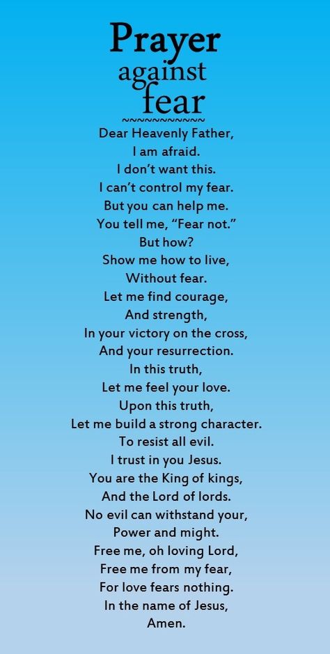 A useful prayer against fear.                                                                                                                                                      More Positive Quotes For Life Happiness, Woord Van God, Everyday Prayers, Motivation Positive, Christian Prayers, Good Prayers, Daily Prayers, Life Quotes Love, Prayer Verses