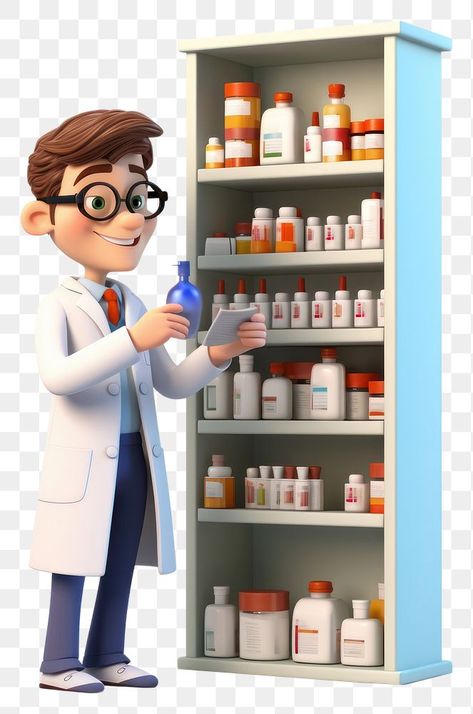 Happy Pharmacist Day Images, Pharmacy Pictures, Medicine Cartoon, Medicine Shelf, Scientist Illustration, Pharmacy Lab, Baground Images, Pharmacy Quotes, Pharmacy Images