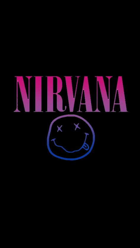 Bisexual Pride Quotes, Bisexual Wallpaper Iphone Aesthetic, Nirvana Wallpaper, Nirvana Poster, Nirvana Logo, Lgbtq Quotes, Bi Flag, Rock Band Posters, Iconic Wallpaper