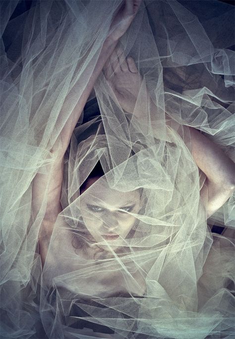 Sheer Fabric Photoshoot, Tulle Photoshoot, Fabric Photoshoot, Fabric Shoot, Fabric Portraits, Backlight Photography, Vice Magazine, Under The Veil, Veil Brides