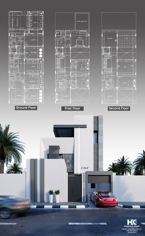 Villa Floor Plan Modern, Behance House Design, Modern Townhouse Floorplan, Modern Villa Design Plan Layout, Modern Villa Plan Luxury, Modern Duplex Design House Plans, Modern Villa Plan, Modern Villa Exterior Design, Villa Floor Plan