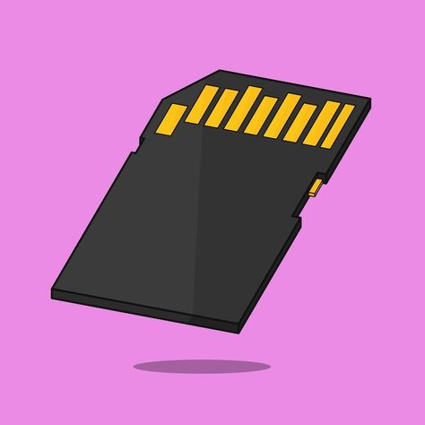 Micro sd card illustration vector icon | Premium Vector #Freepik #vector #ssd Freepik Illustration, Pinterest Design, Card Drawing, Psd Icon, Micro Sd Card, Card Illustration, Memory Card, Micro Sd, Illustration Vector