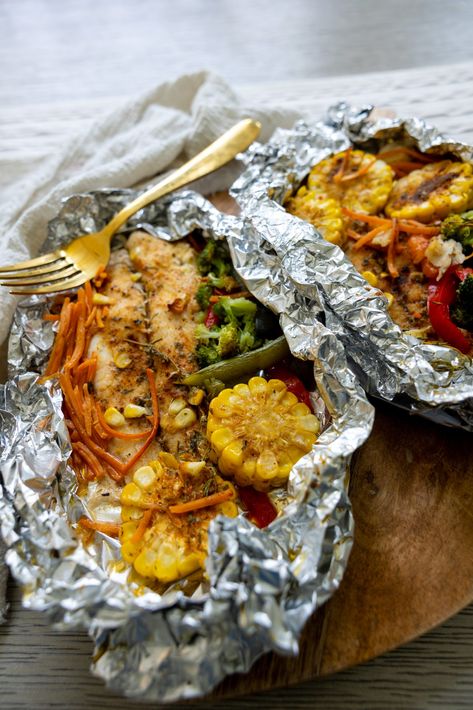 Baked Swai and Vegetables in foil Swai Fillet Recipes, Ideas With Chicken Breast, Dinner Ideas With Chicken Breast, Baked Swai, Dinner Ideas With Chicken, Easy Family Dinner Ideas, Swai Fish, Foil Packet Dinners, Easy Beef Stew