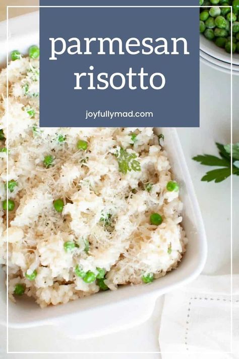 Cheesy parmesan risotto is one of the best easy side dishes! You can serve it with any of your favorite main course meals, or adapt it to be a main course all on its own. Main Course Meals, Cheesy Risotto, Risotto Recipes Easy, Best Risotto, Easy Side Dishes, How To Make Risotto, Parmesan Risotto, Chicken Risotto, Pesto Salmon