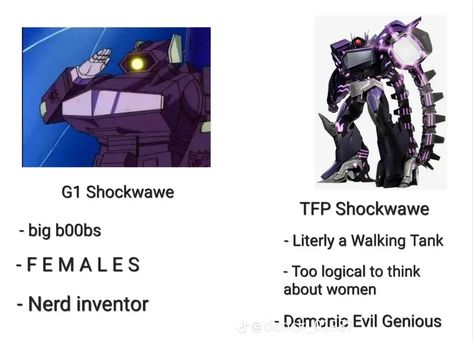 Shockwave Tfp, Tfp Shockwave, Tfp Memes, Shockwave Transformers, Transformers Starscream, Transformers Art Design, Transformers Memes, Big Robots, Transformers Funny