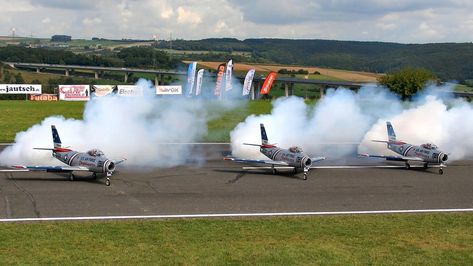 3 X F-86 GIANT SCALE RC TURBINE MODEL JET FLIGHT TO MUSIC AIRSHOW / Jetp... #rcplane Rc Jet Planes, Remote Control Boats, Radio Control Planes, Radio Controlled Boats, Remote Control Boat, Flying Vehicles, Women Seeking Men, Gas Turbine, Rc Planes