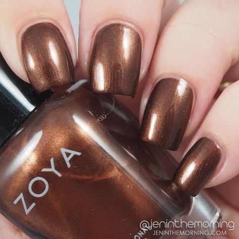 Bronze Nail Polish, Dream Spa, Brown Nail Polish, Brown Nail, Brown Nails Design, Zoya Nail Polish, Deep Autumn, Vintage Black Glamour, Liquid Metal