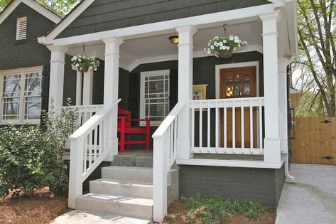 7 Ways You Can Beautify Your Foundation Painted Foundation, Cottage Woods, Building A Porch, House Foundation, Garden Shrubs, House With Porch, Beach Cottage Style, Porch Design, Home Search