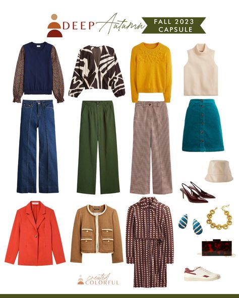 Deep Autumn Outfits, Deep Autumn Palette, Autumn Bookmark, Autumn Color Palette Fashion, Warm Fall Outfits, Deep Autumn Color Palette, Autumn Capsule Wardrobe, Autumn Color Palette, Autumn Palette