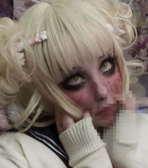 Himiko Toga Outfit Ideas, Toga Himiko Makeup, Toga Cosplay Makeup, Toga Makeup, Toga Himiko Cosplay, Toga Outfit, Himiko Toga Cosplay, Toga Cosplay, Cosplay Makeup Tutorial