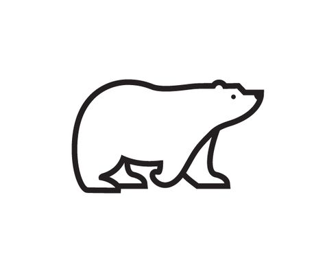 Polar Bear - Nate Koehler Polar Bear Logo, Bear Tattoos, Best Logo Design, Bear Art, Logo Mark, Logo Branding Identity, Animal Logo, Illustration Character Design, Identity Logo