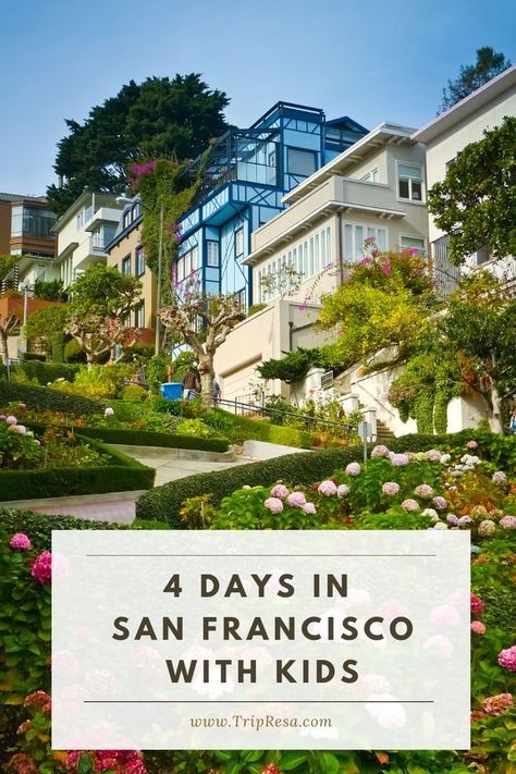 A 4-day itinerary to San Francisco perfect for kids and traveling with family. Includes all the fun stops that kids will love such as Pier 39, Exploratorium, mini-golf, and more. Also has kid-friendly restaurants with the best burgers and pizza that adults will love too! #sanfrancisco #california #sf #bayarea #travel | travel guide | golden gate bridge | travel tips | family travel | best things to do | what to do | SF San Francisco Road Trip, Usa Vacations, Traveling With Family, San Francisco With Kids, San Francisco Travel Guide, Usa Travel Map, Usa Places To Visit, The Best Burgers, Usa Destinations