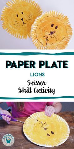 Paper Plate Lion, Zoo Activities Preschool, Preschool Zoo Theme, Kindergarten Kid, Zoo Preschool, Motor Art, Zoo Activities, Animal Activities For Kids, Fine Motor Activity