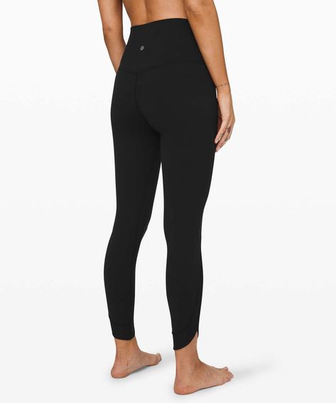 Lululemon Align Pant 25" *Petal - Black - lulu fanatics Black Lululemon Leggings, Align Leggings, Lululemon Align Leggings, Yoga Iyengar, Lululemon Align Pant, Yoga Journal, Vinyasa Yoga, Pilates Reformer, Yoga Fashion