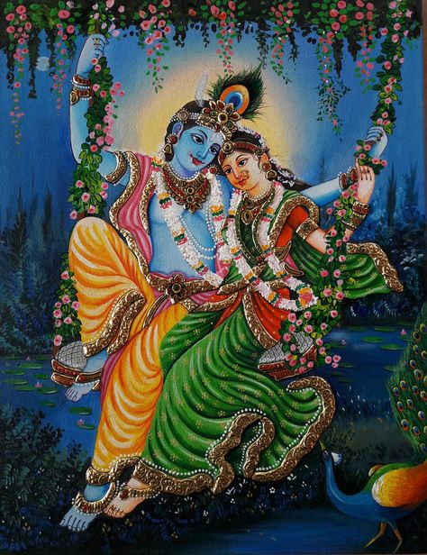 Tanjore Painting 'Radhakrishna 1' Tanjore Art, God And Goddess, Tanjore Paintings, Buy Paintings Online, Krishna Drawing, Tanjore Painting, Lord Krishna Wallpapers, Krishna Radha Painting, Radha Krishna Images