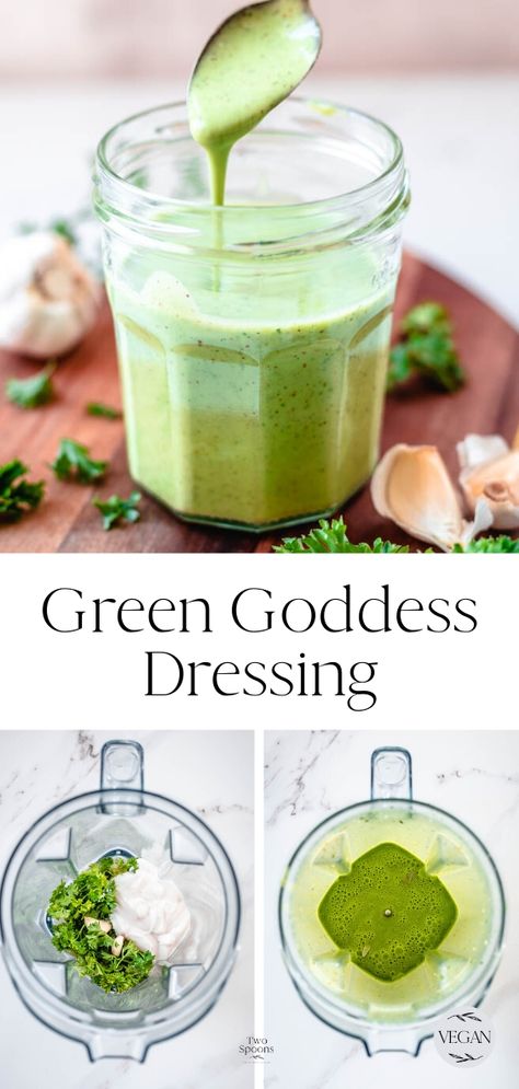 Goddess Salad Dressing, Buddha Bowl Sauce, Goddess Dressing Recipe, Green Goddess Salad Dressing, Green Goddess Salad, Goddess Salad, Goddess Dressing, Healthy Bowls Recipes, Vegan Dressing