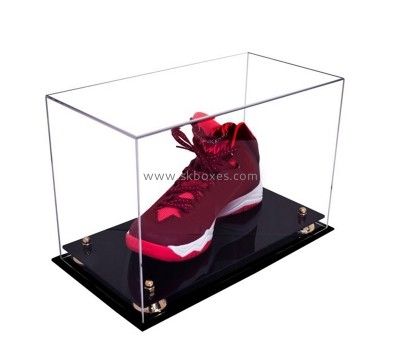 Acrylic manufacturer custom plexiglass shoe show case lucite show display case BSB-015 Acrylic Containers, Acrylic Display Box, Donation Box, Acrylic Storage, Acrylic Display Case, Shoes Box, Custom Displays, Show Case, Shoe Display