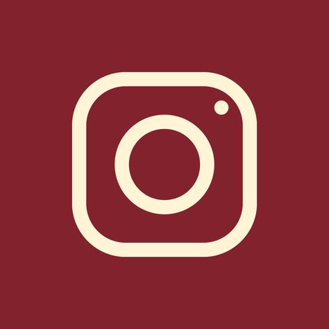 Dark Red Instagram Icon, Whimsigoth Icons, Red Instagram Icon, Red Homescreen, Wallpaper Vermelho, Instagram App Icon, Vintage App, Wallpaper Theme, Instagram App