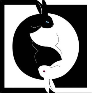 yinyang Drawing Rabbit, The Year Of The Rabbit, Bunny Tattoos, Rabbit Tattoos, Bunny Bunny, Space Tattoo, Rabbit Art, Bunny Art, Year Of The Rabbit