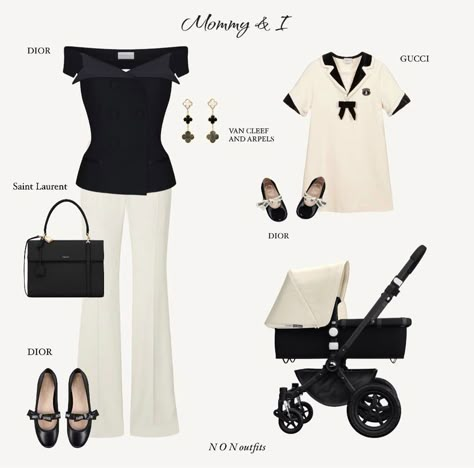 Outfits For Occasions, Mom And Baby Outfits, Luxury Baby Clothes, Mommy Me Outfits, Mum And Daughter, Mom Daughter Outfits, Mommy And Daughter, Daughter Outfits, Old Money Outfits