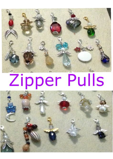 Diy Beaded Zipper Pulls, Zipper Charms Diy, Homemade Keyrings, Beaded Key Chains Diy Keychain Ideas, Zipper Pulls Ideas, Diy Zipper Pulls, Zipper Pulls Diy, Beaded Zipper Pulls, Bag Charms Diy