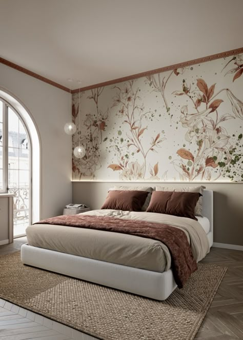 Floral bedroom decor