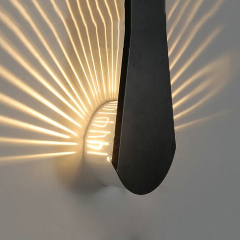 Modern Simple LED Wall Light Fashional Unique Wall Light Energy Saving Light Led Light Shapes On Wall, Wavy Led Light On Wall, Wave Led Light, Wall Light Sculpture Art Installations, Pendent Lamp, Light Up Art, Unique Wall Lights, Wall Hanging Lights, Led Wall Art