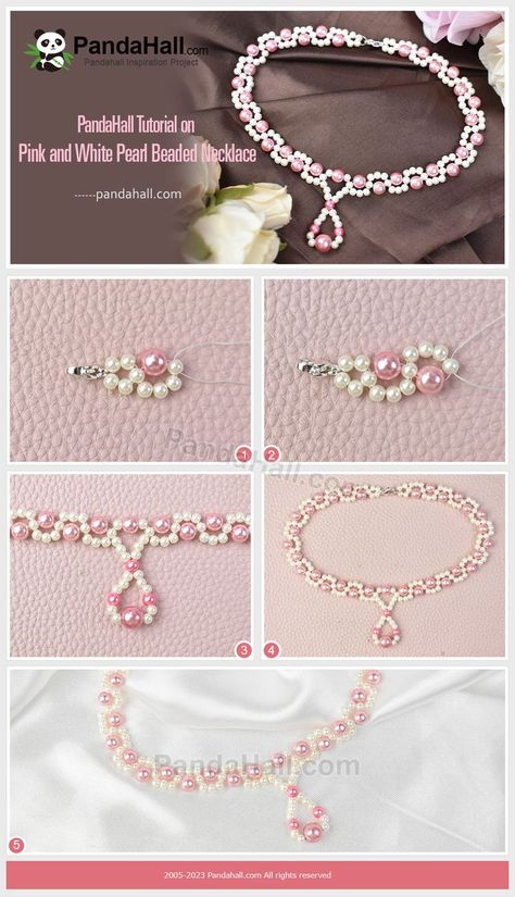 Matériels Perles de culture imitation: 3mm \ 4 mm \ 6 mm \ 8 mm 👉 Fil à perler Anneaux ouverte Fermoir homard Diy Jewelry Set, Pretty Jewelry Necklaces, Bracelet Craft Diy, Bracelets Design, Beaded Jewlery, Diy Bracelet Designs, Beaded Jewelry Tutorials, Handmade Jewelry Tutorials, Jewelry Making Project