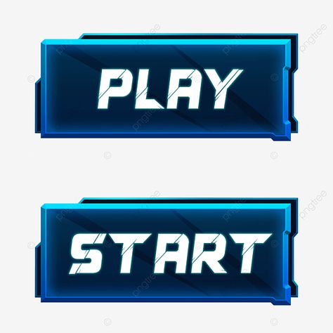 Start Button Icon, Ui Button Design, Game Background Design, Play Button Icon, Button Clipart, Game Buttons, Earth Games, Start Game, Game Button