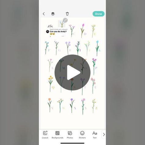 App: PicCollage Trend Wallpaper, Andy Lee, Flower App, Wallpaper Trends, Name Wallpaper, Flower Names, Floral Letters, Wallpaper App, Flower Wallpaper