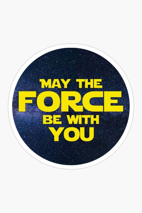 Inspired by the movie franchise , Star Wars. The force is strong with you. May the force be with you. May The Force Be With You, Yoda Sticker, Disney Cricut, Yw Activities, Star W, The Force Is Strong, Star Wars Birthday, Birthday Decor, Cricut Maker